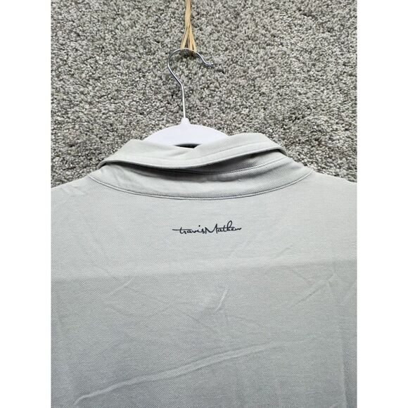Travis Mathew Mens Polo Shirt Golf X-Large Off-White Pima Cotton Blend Brickyard - Picture 10 of 11